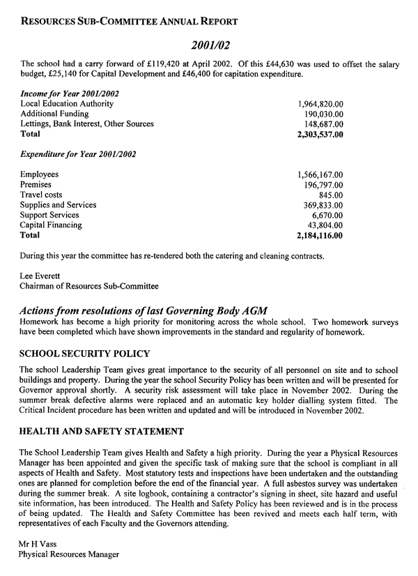 Governors Report 11 02 5