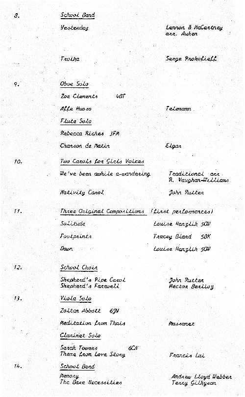Xmas Concert 87 5