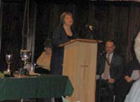 Sharon Goode, opening the evening.
