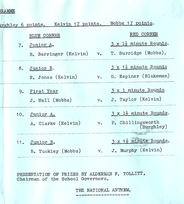 Inter House Boxing Dec 59 3