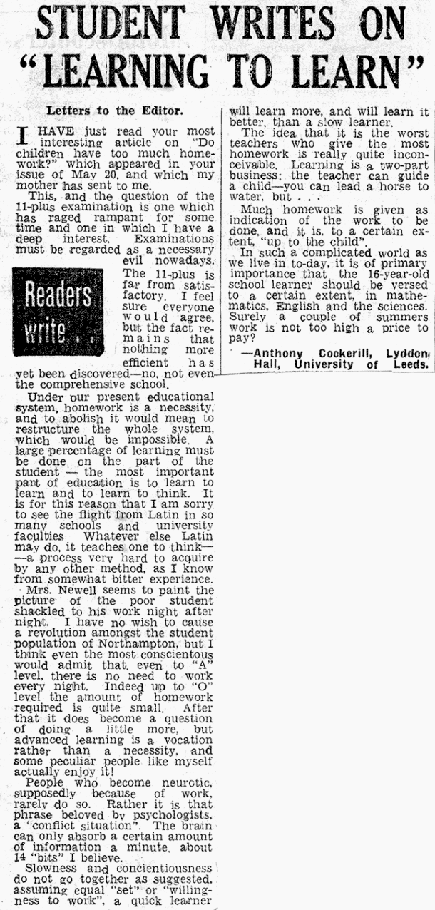 Letter Editor 26 5 60