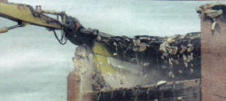 The demolition close up